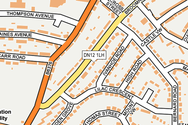 DN12 1LH map - OS OpenMap – Local (Ordnance Survey)