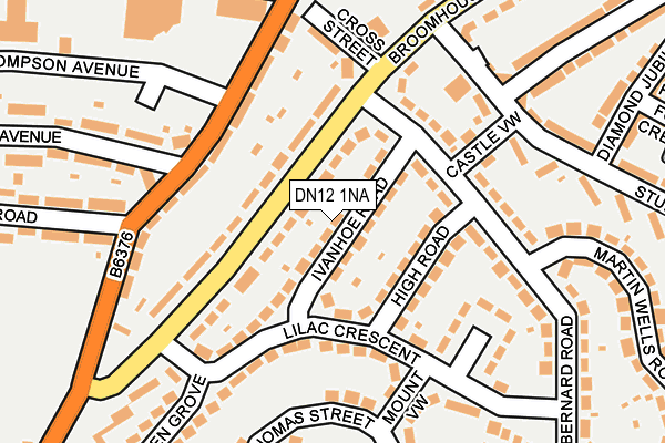 DN12 1NA map - OS OpenMap – Local (Ordnance Survey)