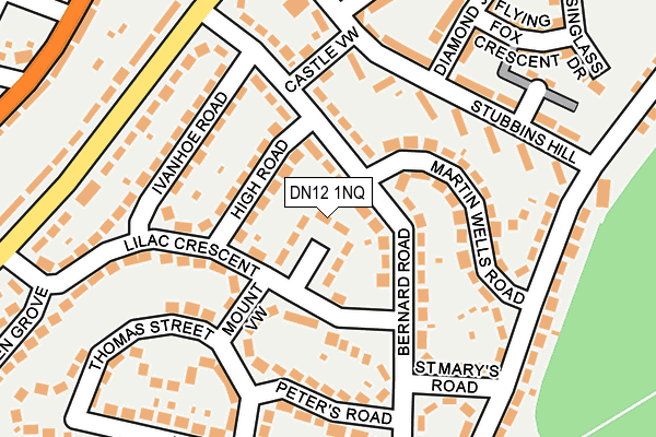 DN12 1NQ map - OS OpenMap – Local (Ordnance Survey)