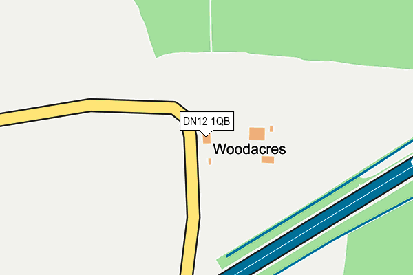 DN12 1QB map - OS OpenMap – Local (Ordnance Survey)