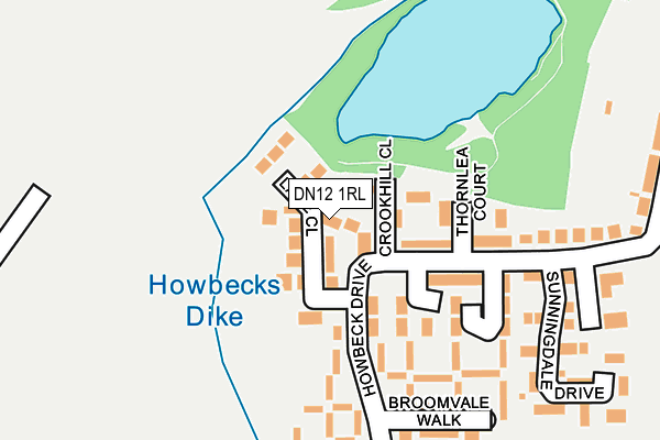 DN12 1RL map - OS OpenMap – Local (Ordnance Survey)