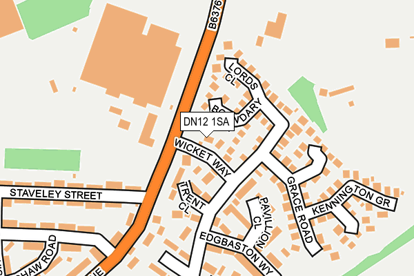 DN12 1SA map - OS OpenMap – Local (Ordnance Survey)