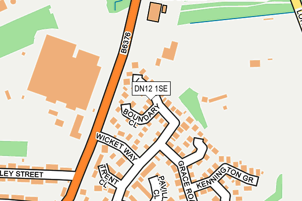 DN12 1SE map - OS OpenMap – Local (Ordnance Survey)
