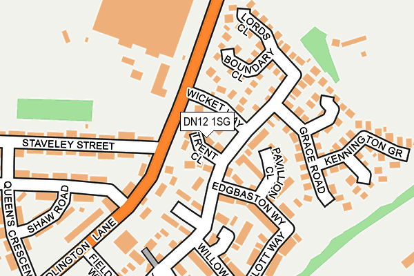 DN12 1SG map - OS OpenMap – Local (Ordnance Survey)