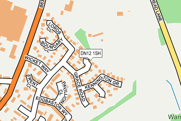 DN12 1SH map - OS OpenMap – Local (Ordnance Survey)