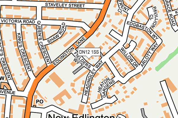 DN12 1SS map - OS OpenMap – Local (Ordnance Survey)