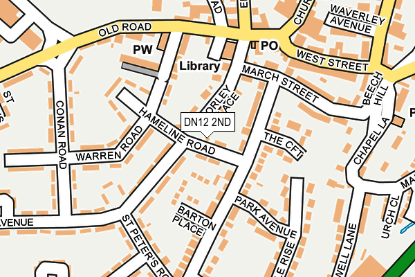 DN12 2ND map - OS OpenMap – Local (Ordnance Survey)