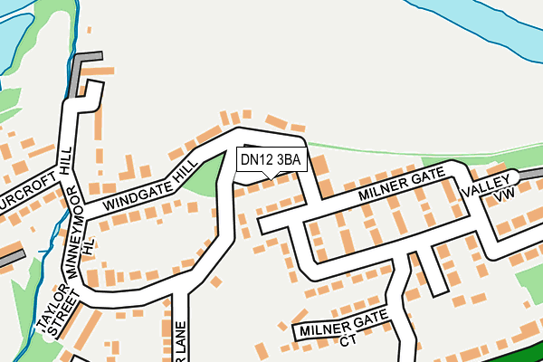 DN12 3BA map - OS OpenMap – Local (Ordnance Survey)