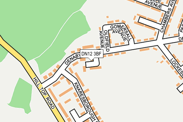 DN12 3BF map - OS OpenMap – Local (Ordnance Survey)