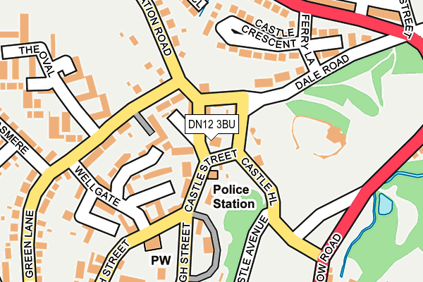 DN12 3BU map - OS OpenMap – Local (Ordnance Survey)
