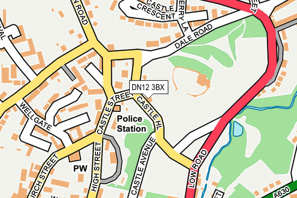 DN12 3BX map - OS OpenMap – Local (Ordnance Survey)