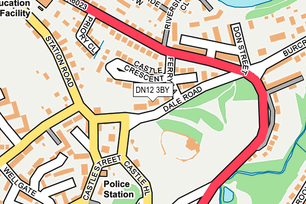 DN12 3BY map - OS OpenMap – Local (Ordnance Survey)