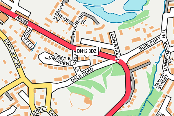 DN12 3DZ map - OS OpenMap – Local (Ordnance Survey)
