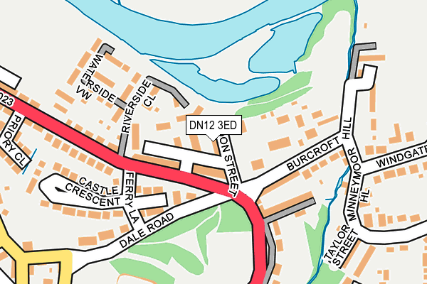 DN12 3ED map - OS OpenMap – Local (Ordnance Survey)