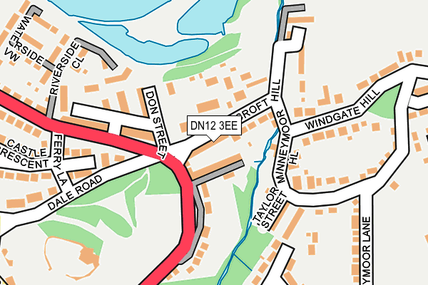 DN12 3EE map - OS OpenMap – Local (Ordnance Survey)