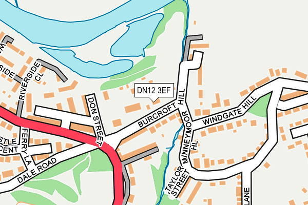DN12 3EF map - OS OpenMap – Local (Ordnance Survey)