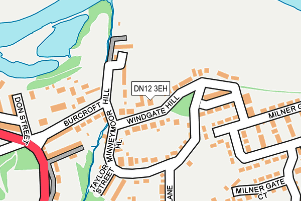 DN12 3EH map - OS OpenMap – Local (Ordnance Survey)