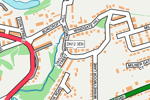 DN12 3EN map - OS OpenMap – Local (Ordnance Survey)