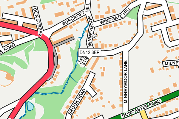 DN12 3EP map - OS OpenMap – Local (Ordnance Survey)