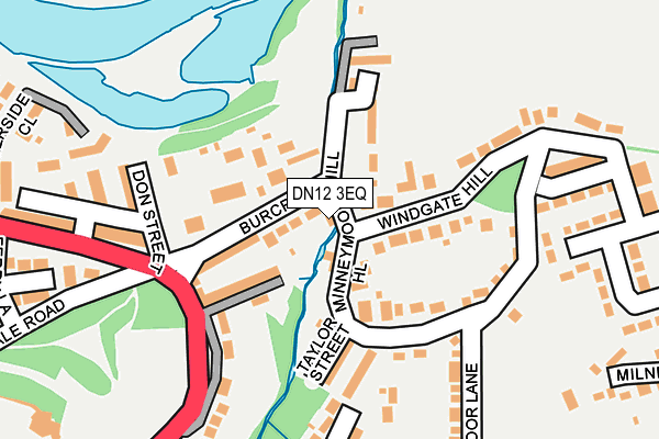 DN12 3EQ map - OS OpenMap – Local (Ordnance Survey)