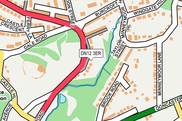 DN12 3ER map - OS OpenMap – Local (Ordnance Survey)