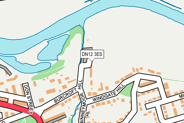 DN12 3ES map - OS OpenMap – Local (Ordnance Survey)