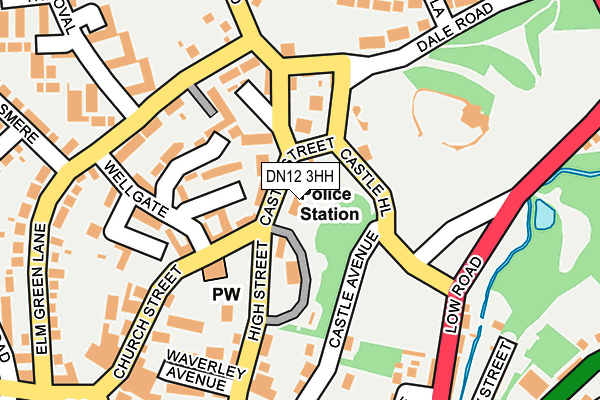 DN12 3HH map - OS OpenMap – Local (Ordnance Survey)