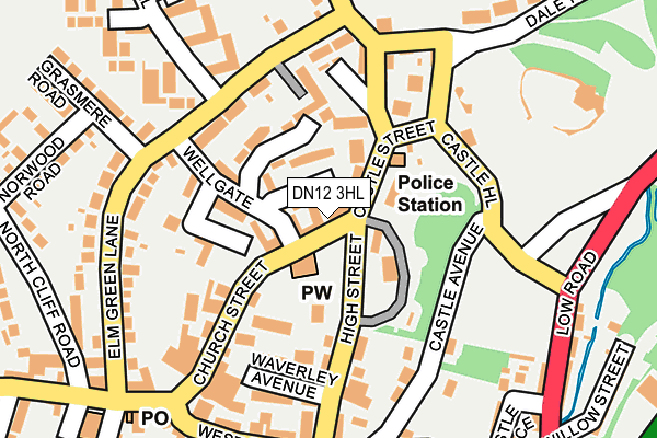 DN12 3HL map - OS OpenMap – Local (Ordnance Survey)