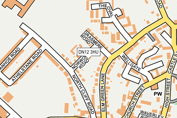 DN12 3HU map - OS OpenMap – Local (Ordnance Survey)