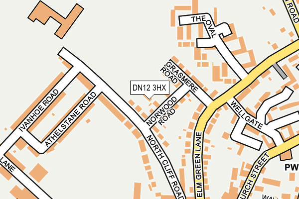 DN12 3HX map - OS OpenMap – Local (Ordnance Survey)