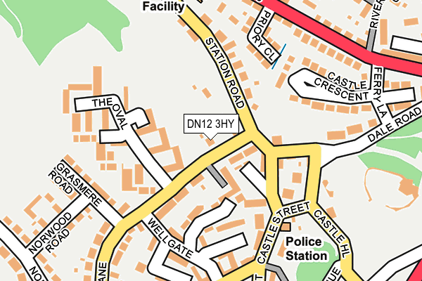 DN12 3HY map - OS OpenMap – Local (Ordnance Survey)