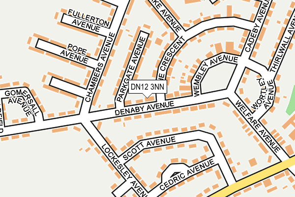 DN12 3NN map - OS OpenMap – Local (Ordnance Survey)