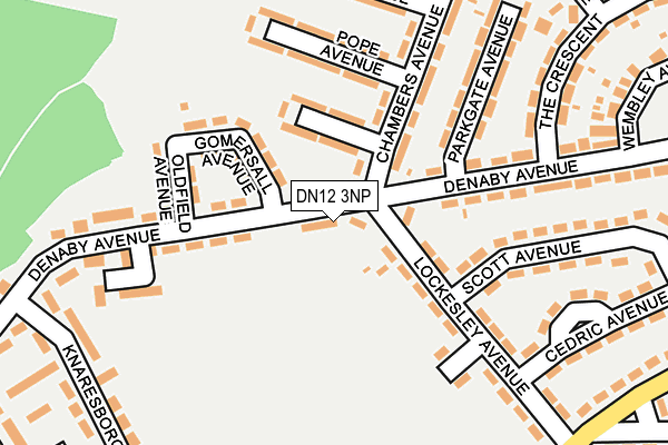 DN12 3NP map - OS OpenMap – Local (Ordnance Survey)
