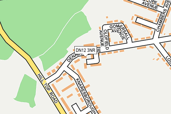 DN12 3NR map - OS OpenMap – Local (Ordnance Survey)