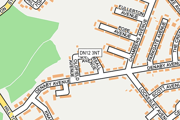 DN12 3NT map - OS OpenMap – Local (Ordnance Survey)