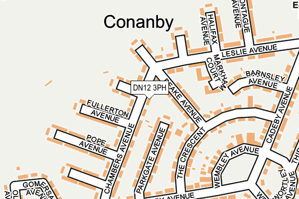 DN12 3PH map - OS OpenMap – Local (Ordnance Survey)