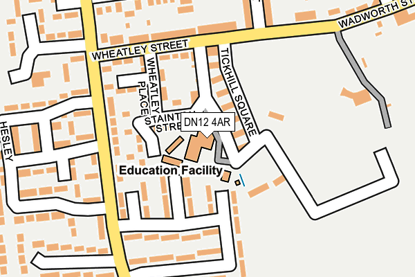 DN12 4AR map - OS OpenMap – Local (Ordnance Survey)