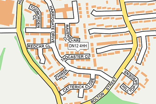DN12 4HH map - OS OpenMap – Local (Ordnance Survey)