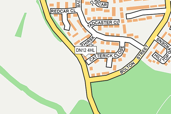 DN12 4HL map - OS OpenMap – Local (Ordnance Survey)
