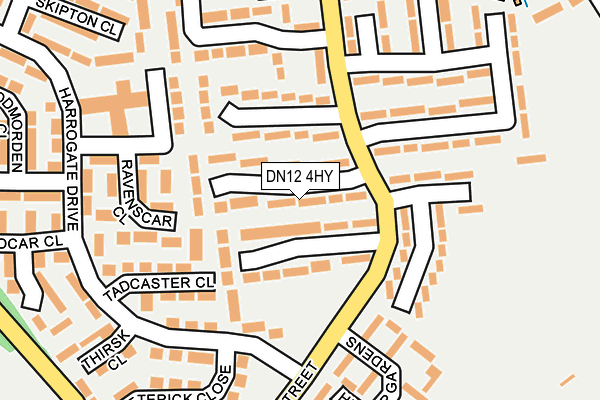 DN12 4HY map - OS OpenMap – Local (Ordnance Survey)