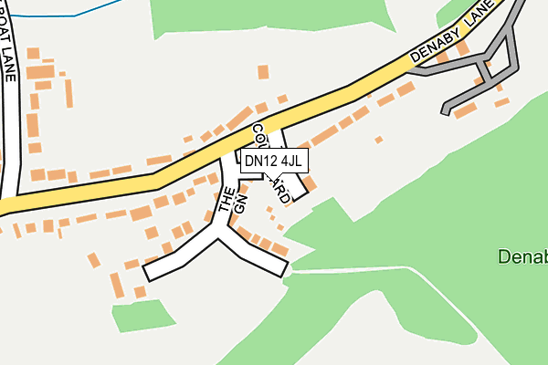 DN12 4JL map - OS OpenMap – Local (Ordnance Survey)