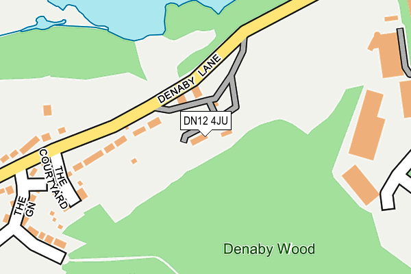 DN12 4JU map - OS OpenMap – Local (Ordnance Survey)