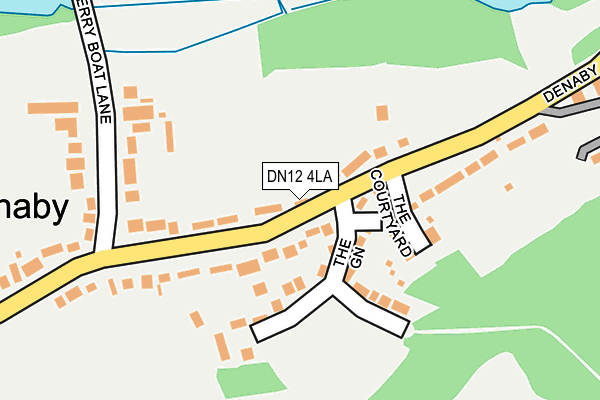 DN12 4LA map - OS OpenMap – Local (Ordnance Survey)