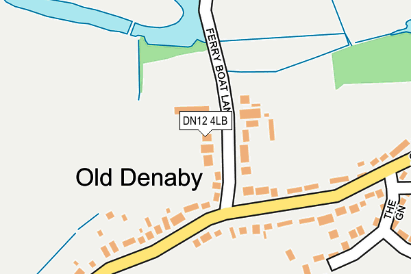 DN12 4LB map - OS OpenMap – Local (Ordnance Survey)