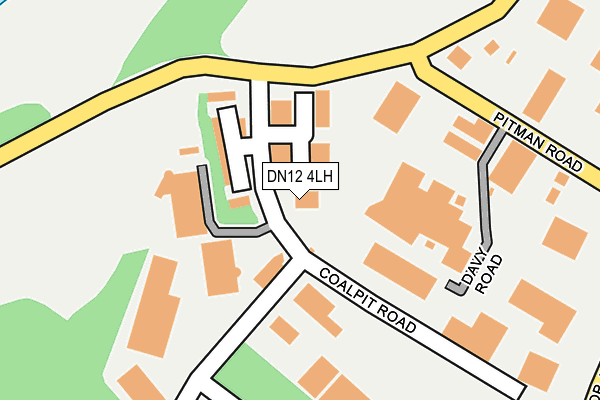DN12 4LH map - OS OpenMap – Local (Ordnance Survey)