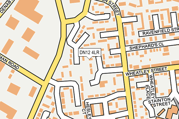 DN12 4LR map - OS OpenMap – Local (Ordnance Survey)
