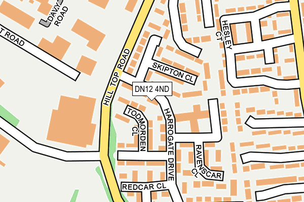 DN12 4ND map - OS OpenMap – Local (Ordnance Survey)