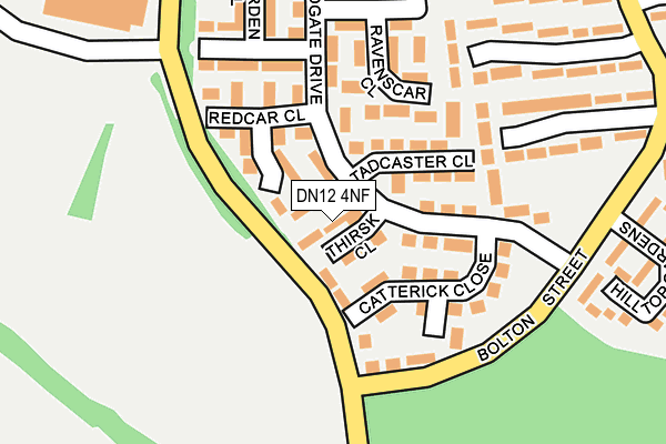 DN12 4NF map - OS OpenMap – Local (Ordnance Survey)