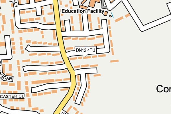 DN12 4TU map - OS OpenMap – Local (Ordnance Survey)