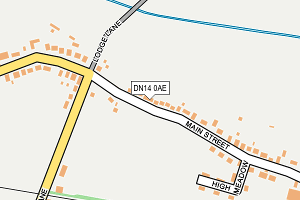 DN14 0AE map - OS OpenMap – Local (Ordnance Survey)